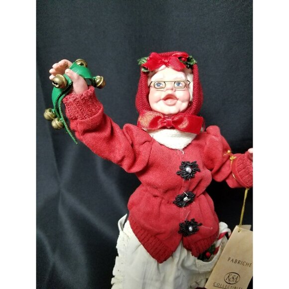 Fabriche KSA Kurt Adler Collectibles Christmas Caroller Mrs. Claus - Picture 8 of 10